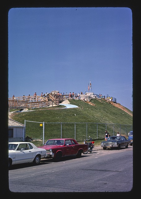 Seaside Heights New Jersey 1978 Water Slide Amusement Park Hilltop View