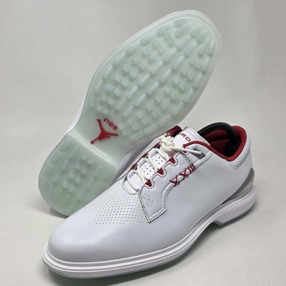 Size 10 - Nike Air Jordan ADG 5 White Fire Red Metallic Men's FQ7874-101 New