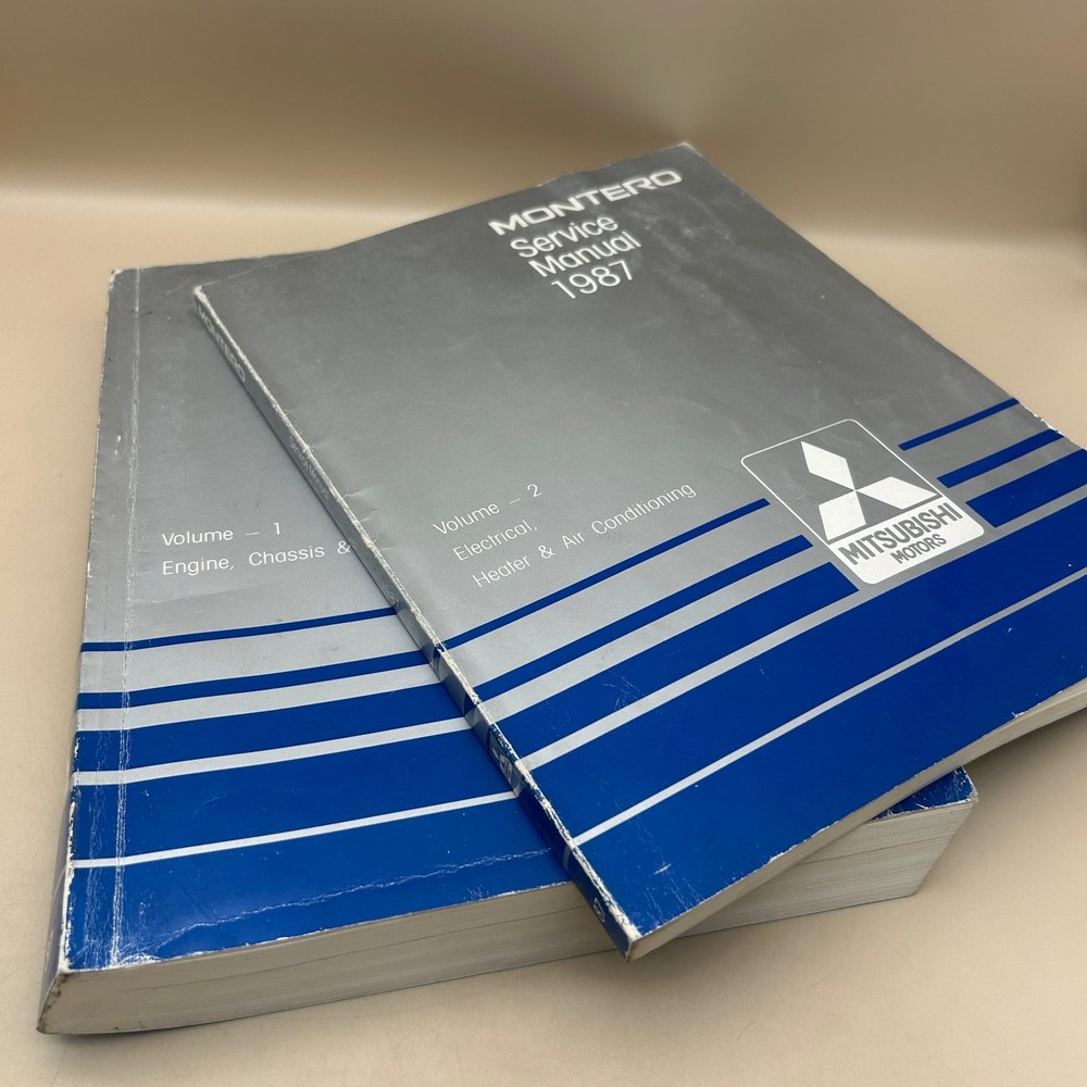 MONTERO Service Manual 1987 Volumes 1 & 2 Mitsubishi Factory Repair Guide