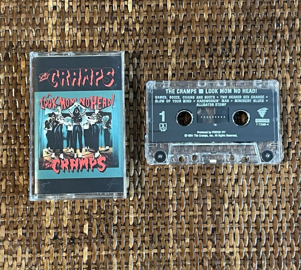 The Cramps - Look Mom No Head Audio Cassette - Restless Records 1991