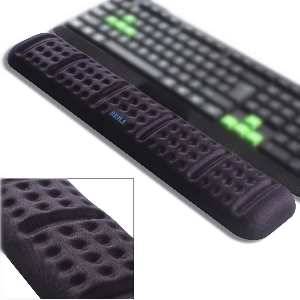 Upgraded Ergonomic Keyboard Wrist Rest with Soft Memory Foam Support Cushion Pad
