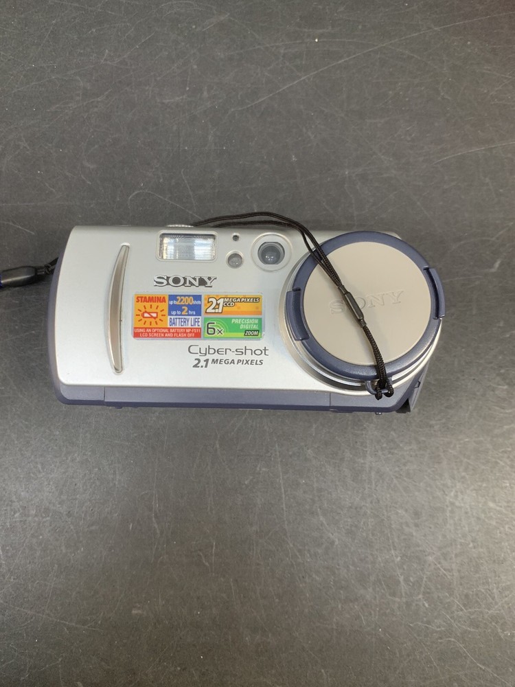 Sony Cybershot DSC-P50 2.1MP Silver Digital Camera Fully Tested