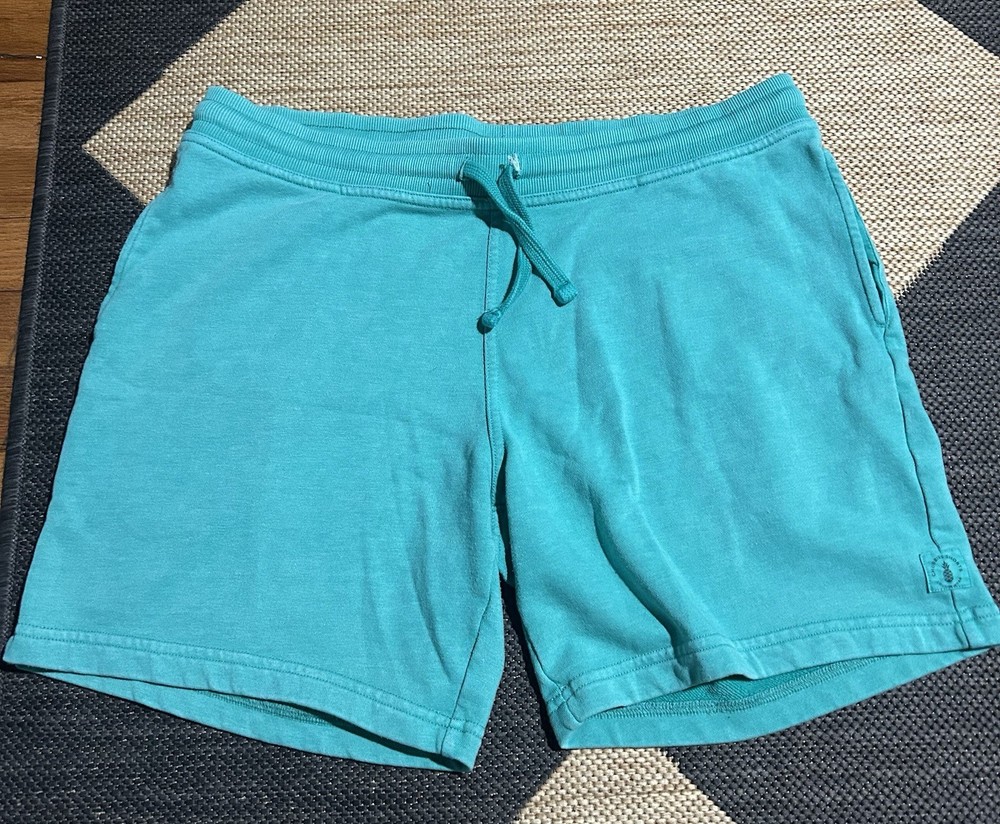 Chubbies Turquoise Sweat Shorts Men Drawstring Elastic Waist Pockets Casual