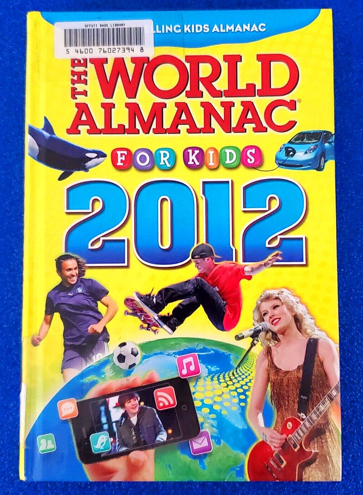 The World Almanac For Kids 2012 Hardcover World Records Reference Ships Free