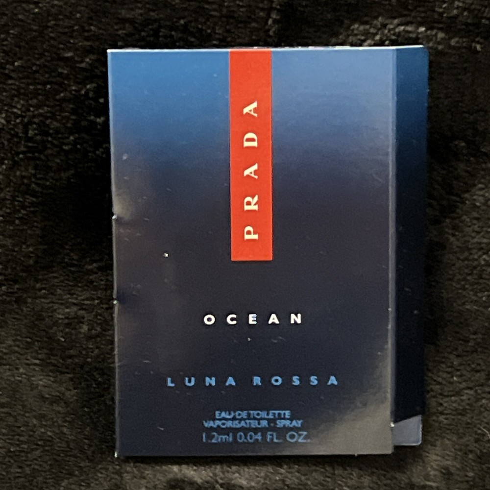 PRADA LUNA ROSSA OCEAN EDT 1.2ml .04fl oz x 1 COLOGNE SPRAY SAMPLE VIAL