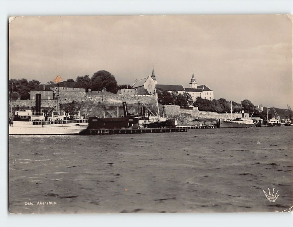 Postcard Akershus Fortress in Oslo Norway