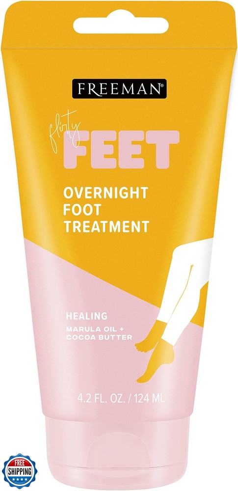 Freeman Bare Foot Overnight Treatment 4.2oz 2-Pack for Soft Smooth Feet