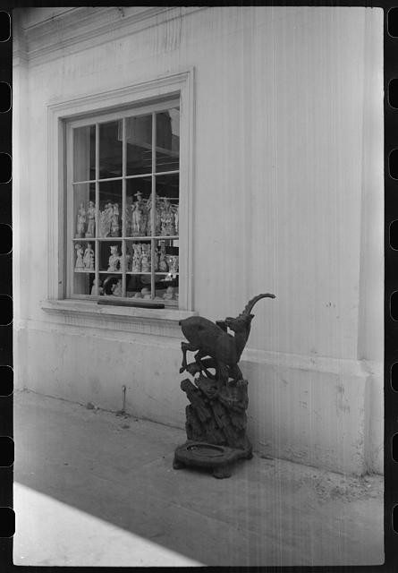 Photo:1930s Storefront Window Display Statue Sculpture