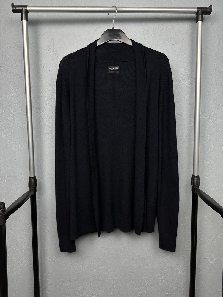 Allsaints Mens Mode Merino Wool Open Cardigan Sweater Size XL