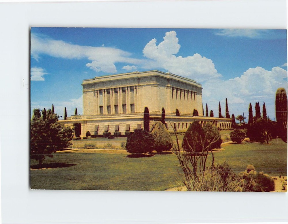 Postcard Mormon Temple Mesa Arizona USA