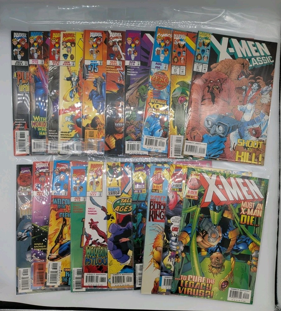 X-Men Comic Lot Of 20 Age of Apocalypse Phalanx 90s FREE Shipping (LOT 18)