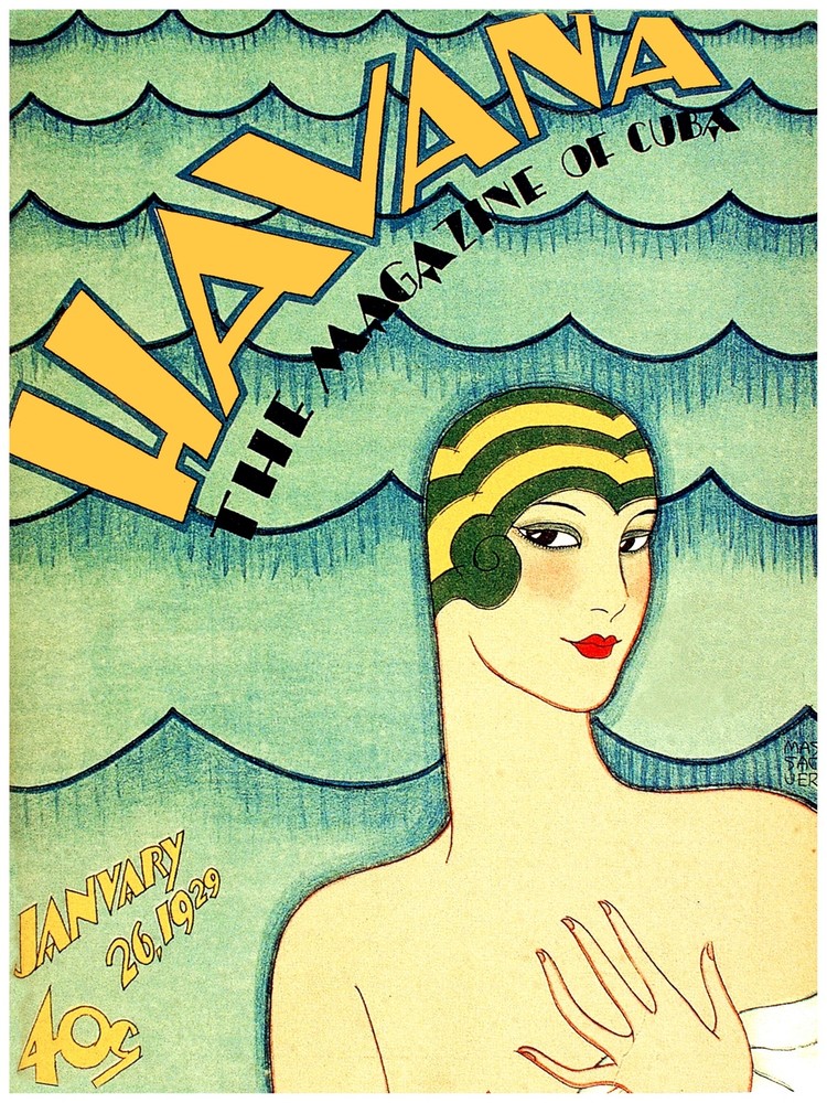 8437.Decoration Poster.Home Room wall art design.Havana Magazine of Cuba.Decor