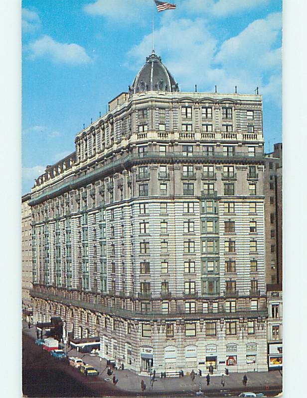 Unused 1950's OLD CARS & RALEIGH HOTEL Washington DC q5736