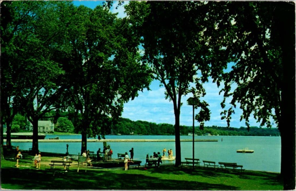 Pre-1980 WATER SCENE Skaneateles New York NY m/14 BJ8733