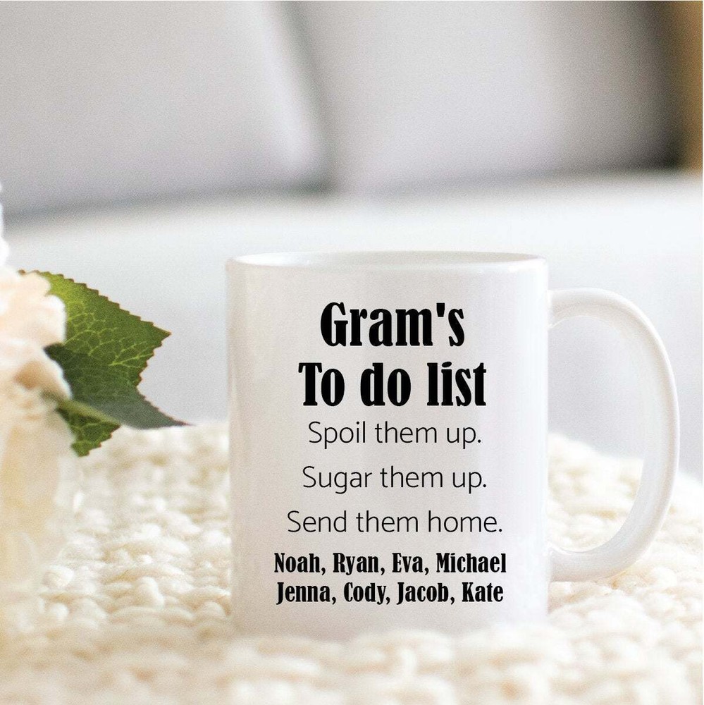 Funny Personalized Cup For Gram Custom Coffee Mug For Gram Christmas Gift For