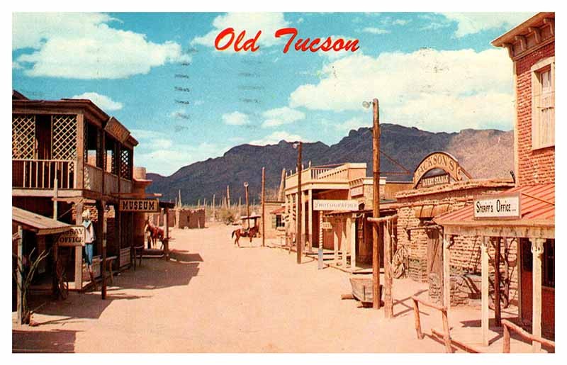 Postcard HISTORICAL SCENE Tucson Arizona AZ m/09 AQ2089