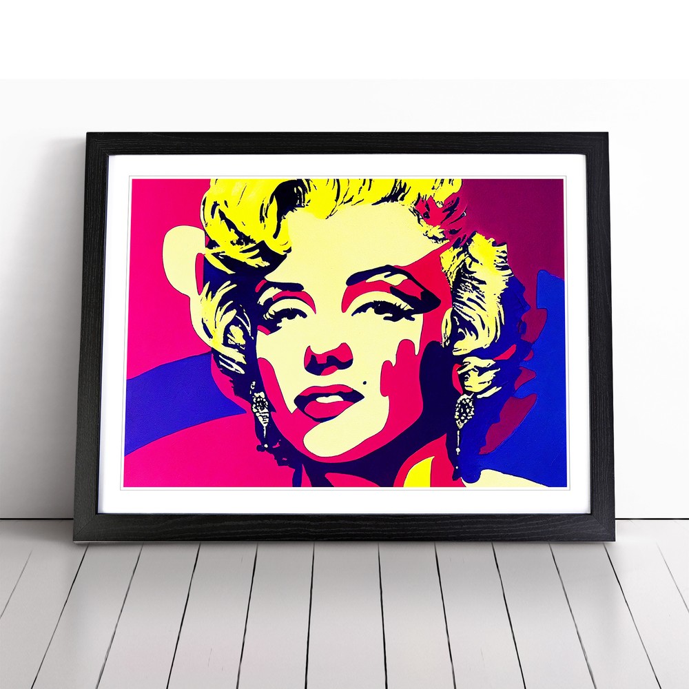 Pop Art Marilyn Monroe Vol.3 Abstract Wall Art Print Framed Picture Poster