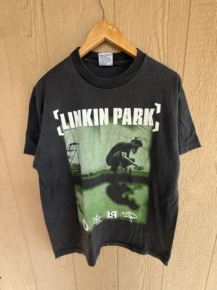 Vintage Linkin Park Meteora 90s Rock Metal Band L Single Stitch T-Shirt REPRINT