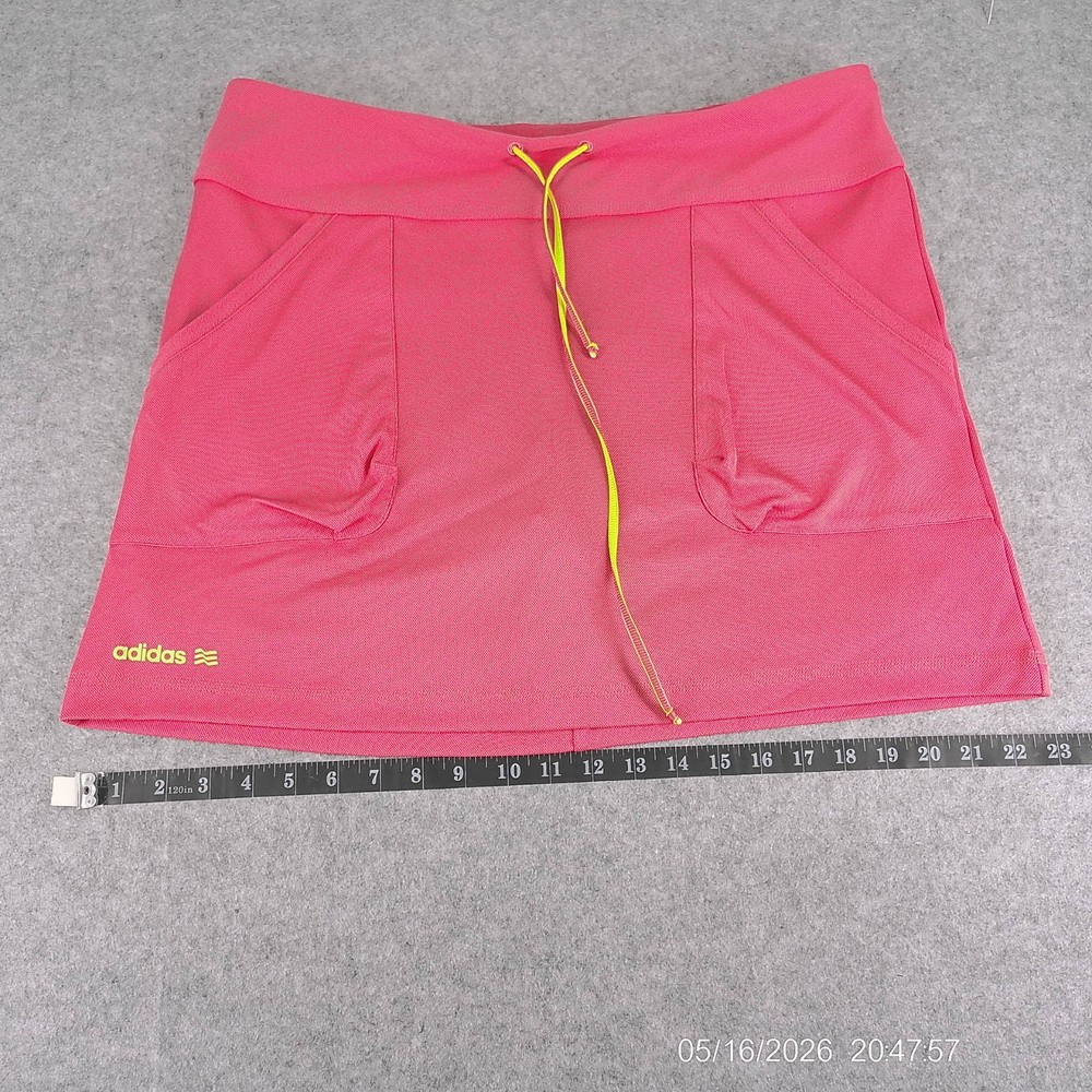 Adidas Golf Pink Performance Skort Women Large Drawstring Stretch NWT