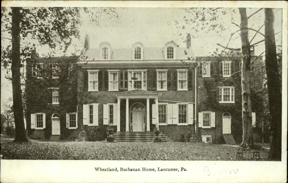 Wheatland President Buchanan Home Lancaster Pennsylvania ~ UDB c1905 postcard