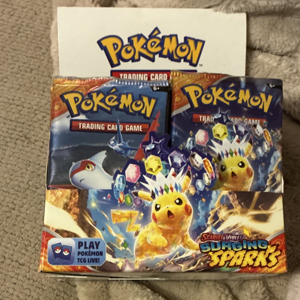 Pokémon Scarlet & Violet Surging Sparks Booster Box English Pikachu
