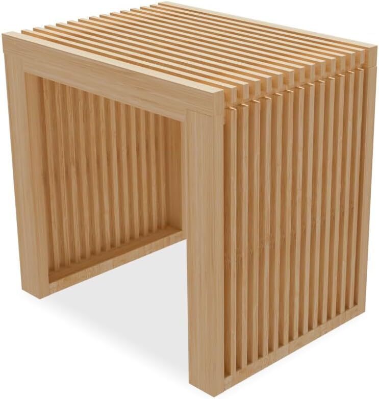 Bamboo Dining Bench Indoor Small Bench Entryway Shoe Rack Bench