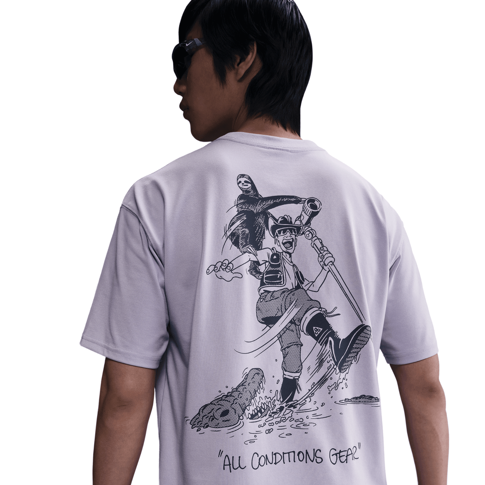 Nike ACG Lavender Graphic Tee Men’s Size M Outdoor T-Shirt HJ0800-515