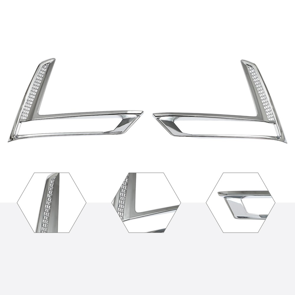 High-Quality 2X ABS Plastic Fog Lamp Trims for 2023 Honda CR-V CRV Front