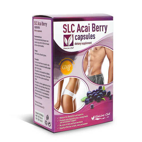 SLC Acai Berry 12 capsules slimming fast-image