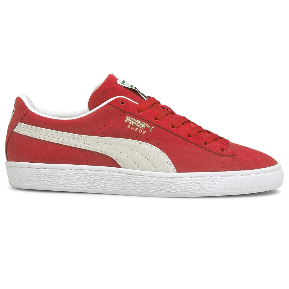 PUMA Suede Classic Xxi Lace Up  Mens Red Sneakers Casual Shoes 37491502