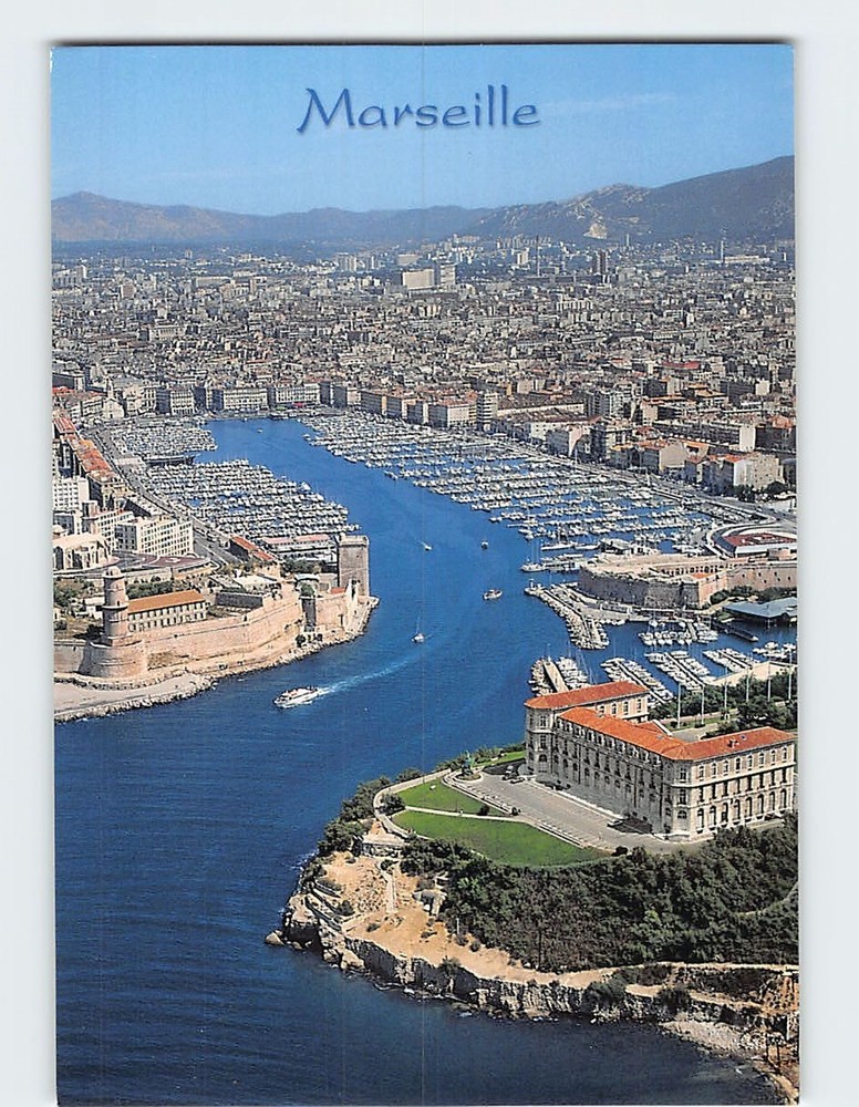 Postcard  Aerial View Marseille France
