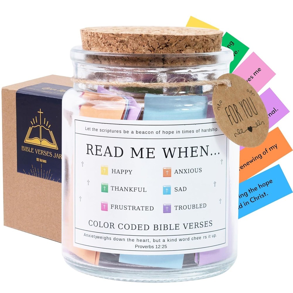 Bible Verse Jar, Christian Gifts For Jar Emotions And Feelings
