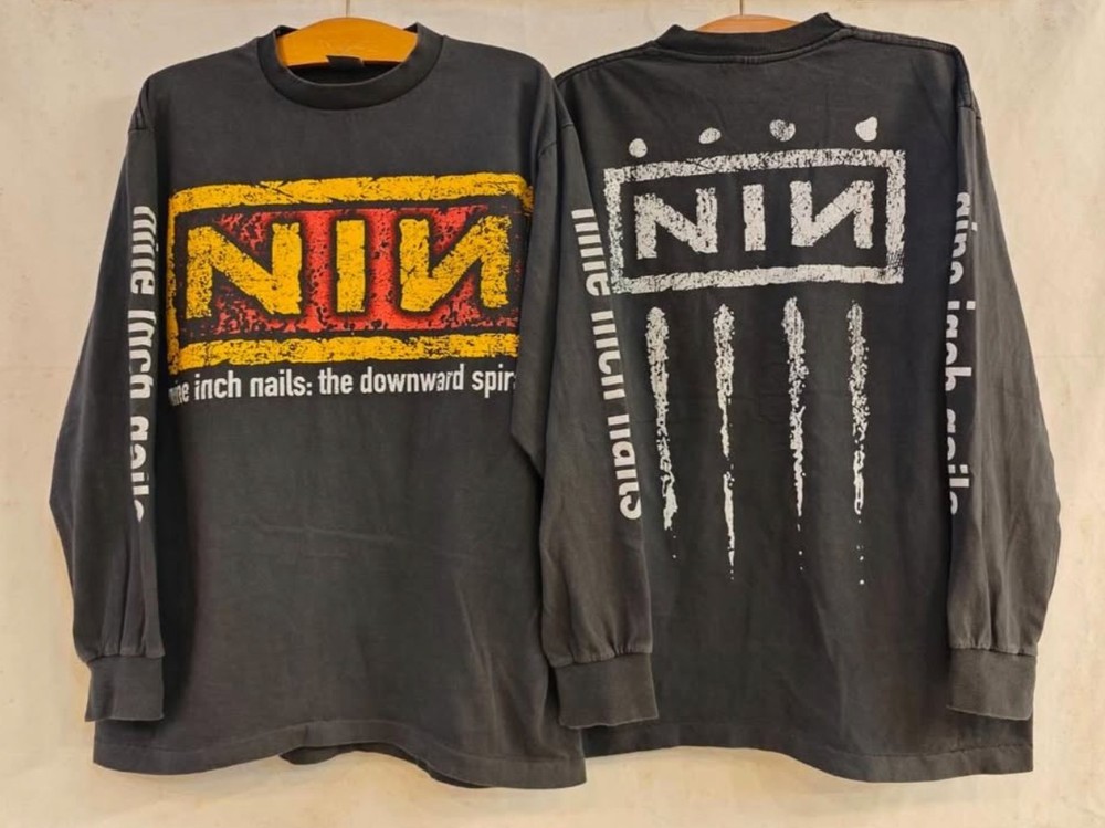 Nine Inch Nails Vintage The Downward Spiral 1994 Long Sleeve BO2777