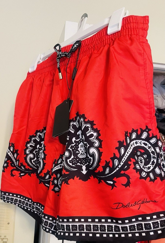 New Authentic Dolce & Gabbana Beach Short Mens Short  IT 50