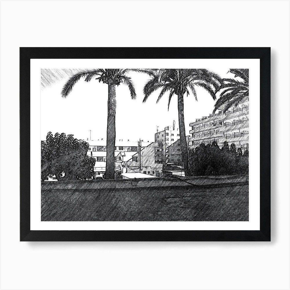 Palm Trees Art Print Framed Wall Art Poster Canvas Print Picture