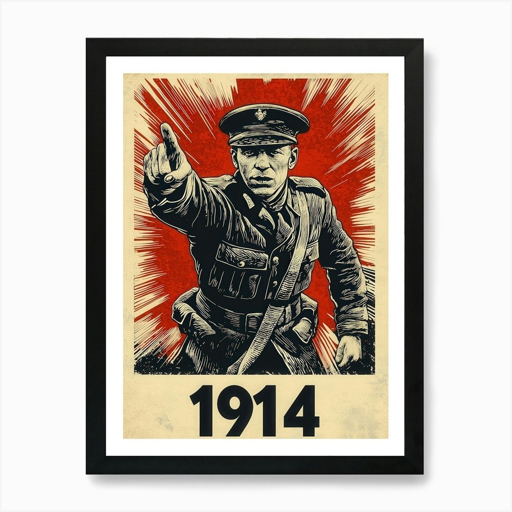 Aihrgdesign A Vintage Recruitment P Framed Wall Art Poster Canvas Print Picture