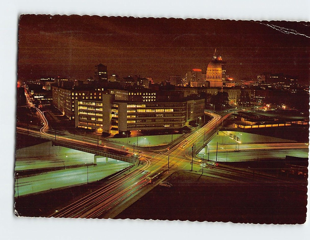 Postcard Aerial View Atlanta Georgia USA