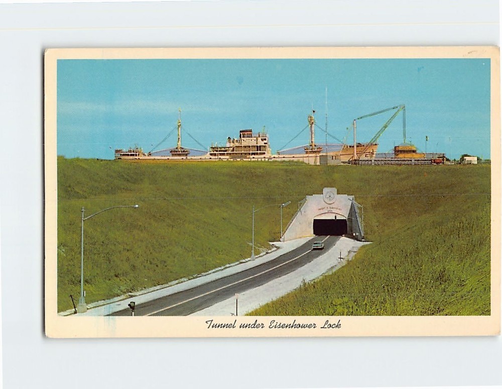 Postcard Tunnel Eisenhower Lock Billion Dollar Saint Lawrence River Seaway Power