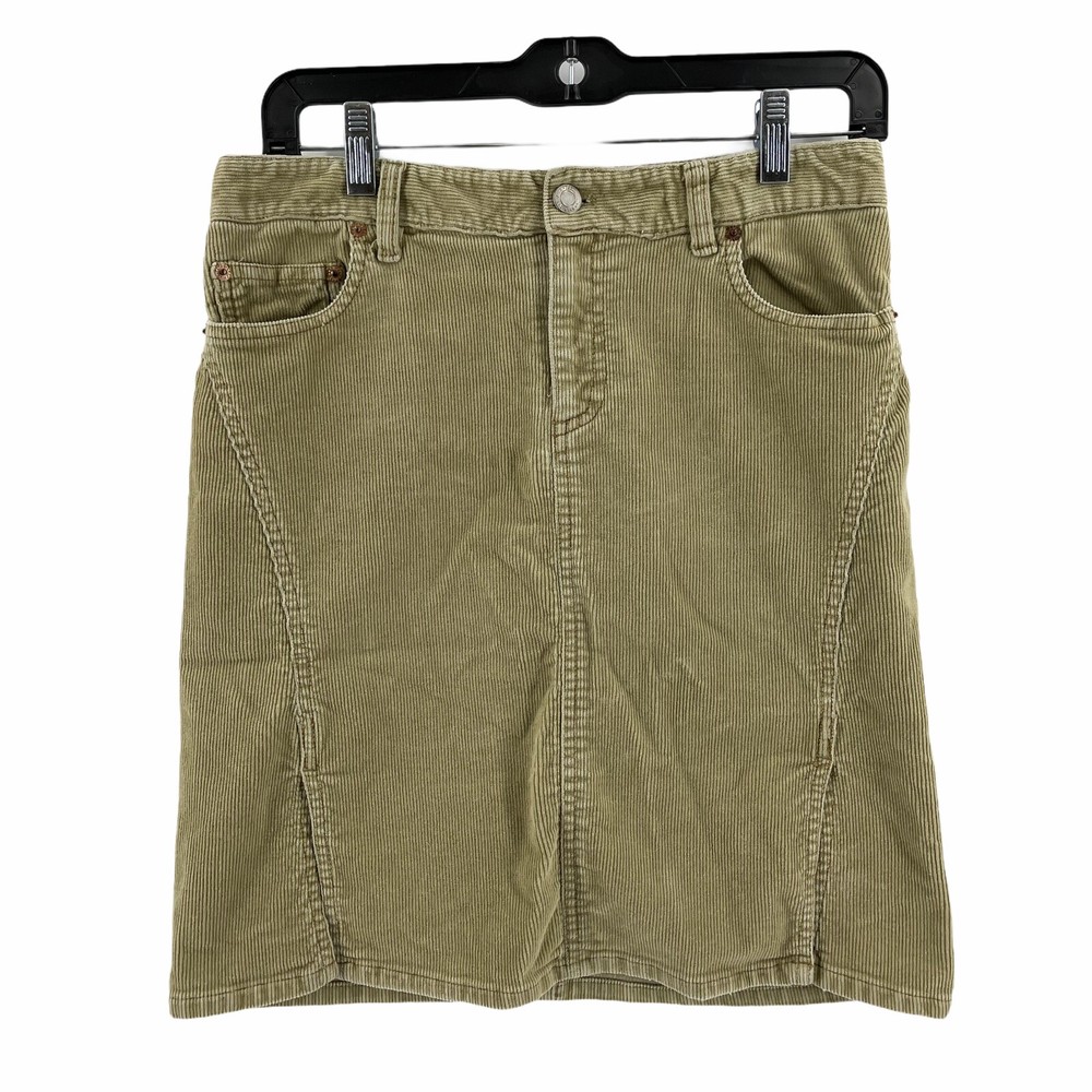 American Eagle Outfitters Stretch Women's Corduroy Tan Skirt Size 0 Small