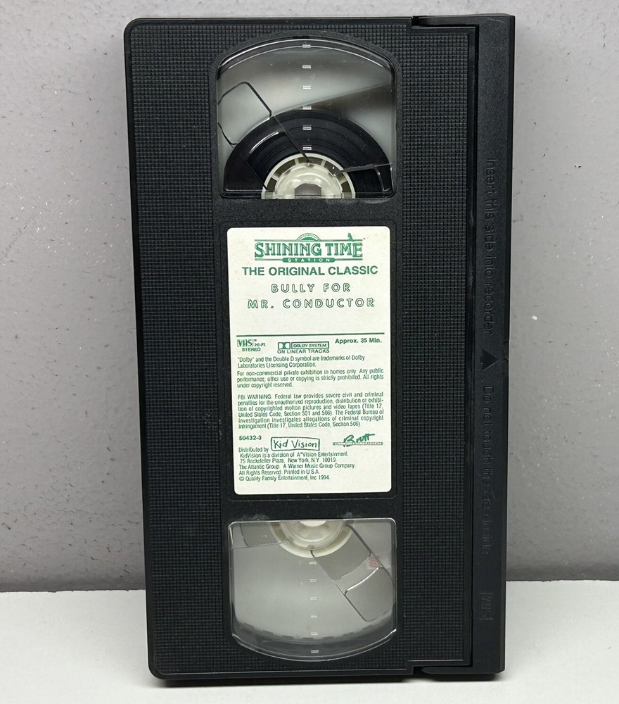 Shining Time Station Bully Mr. Conductor VHS 1993 Video Tape Only Thomas Friends