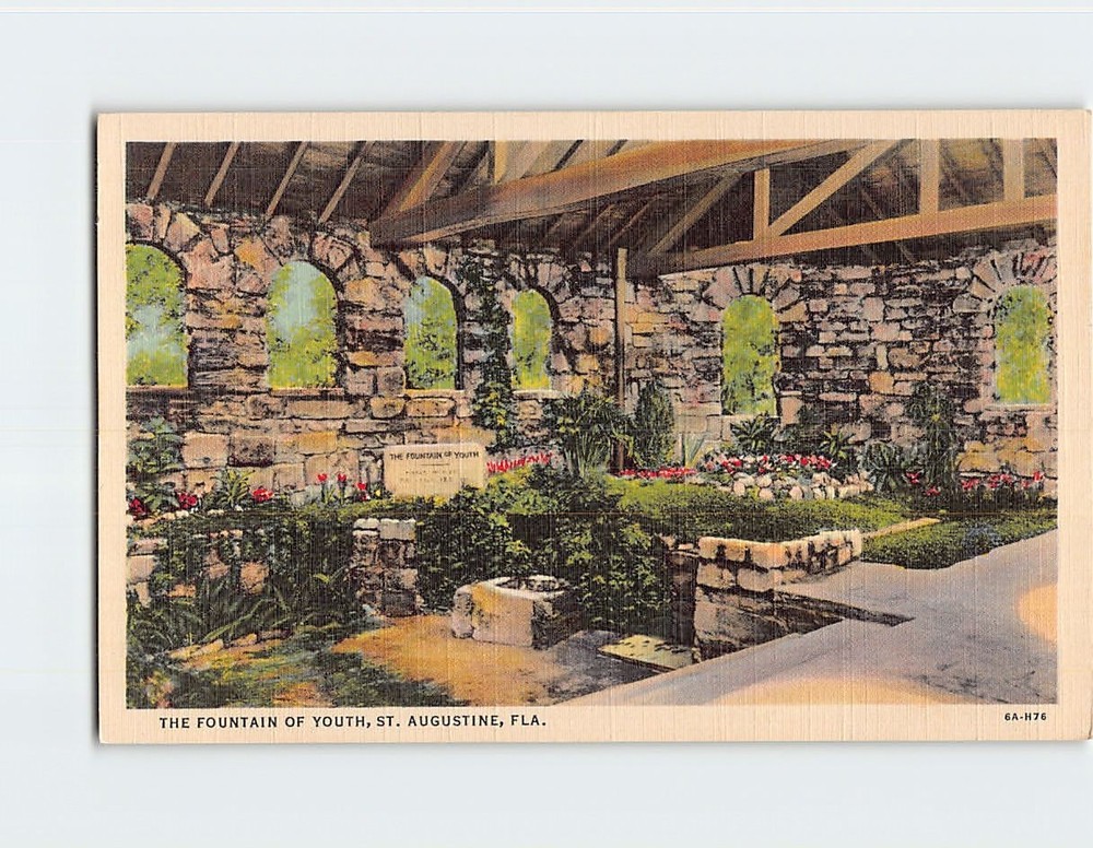 Postcard The Fountain of Youth St. Augustine Florida USA