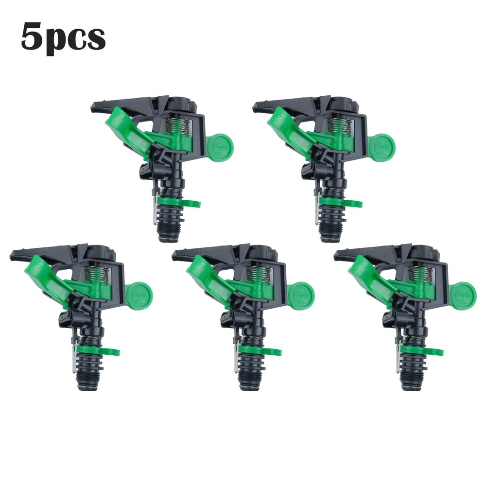 5pcs Telescopic Impulse Sprinklers for Lawn Garden Grass Watering