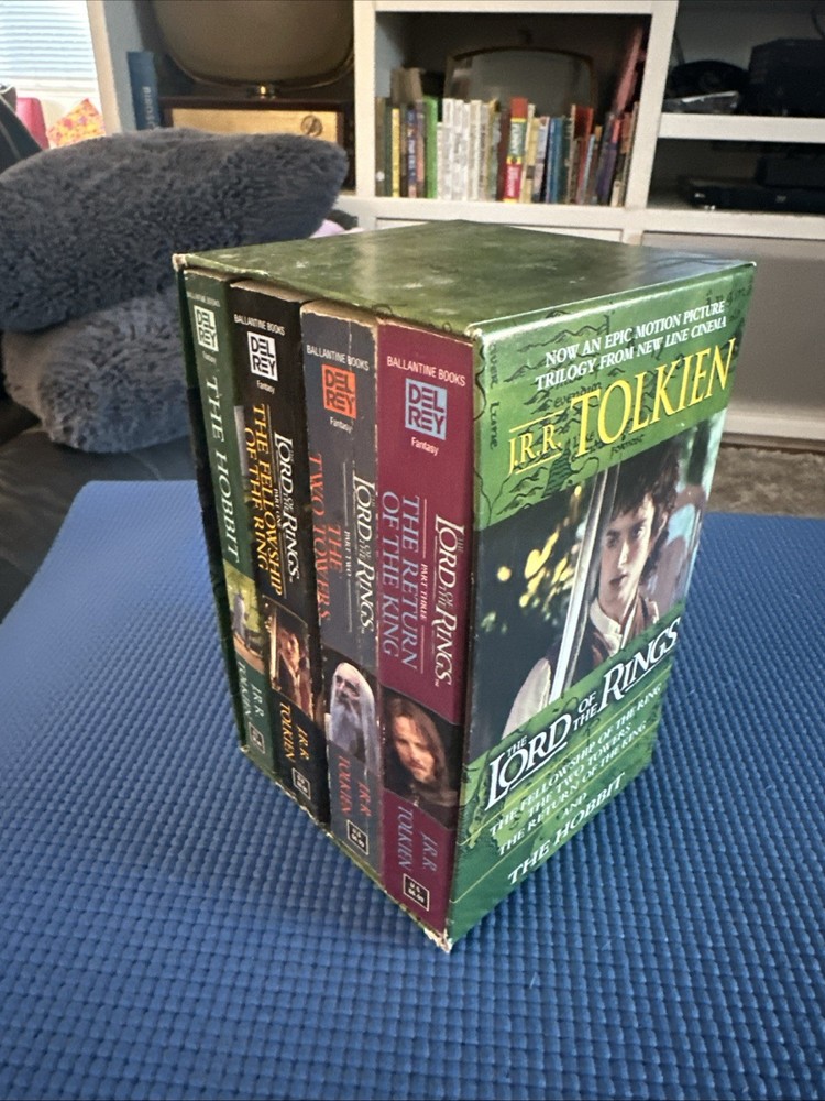 JRR Tolkien The Lord Of The Rings & The Hobbit 4 Book Box Set, Del Rey 1982