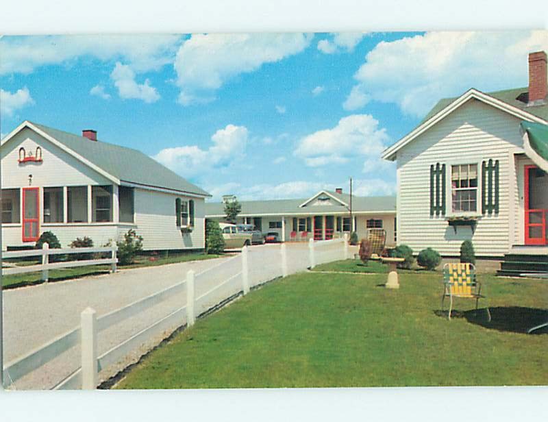 Unused Pre-1980 OLD CARS & COUNTY FAIR MOTEL Damariscotta Maine ME u0566
