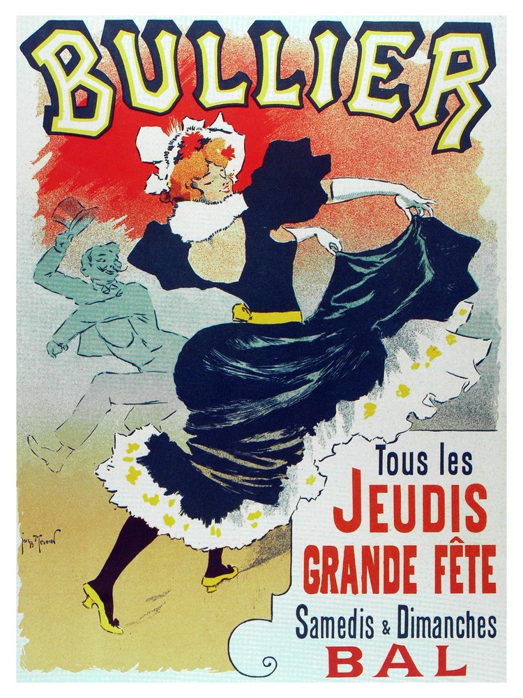 Bullier French cultural wall Decoration Poster.Graphic Art Interior design 3175