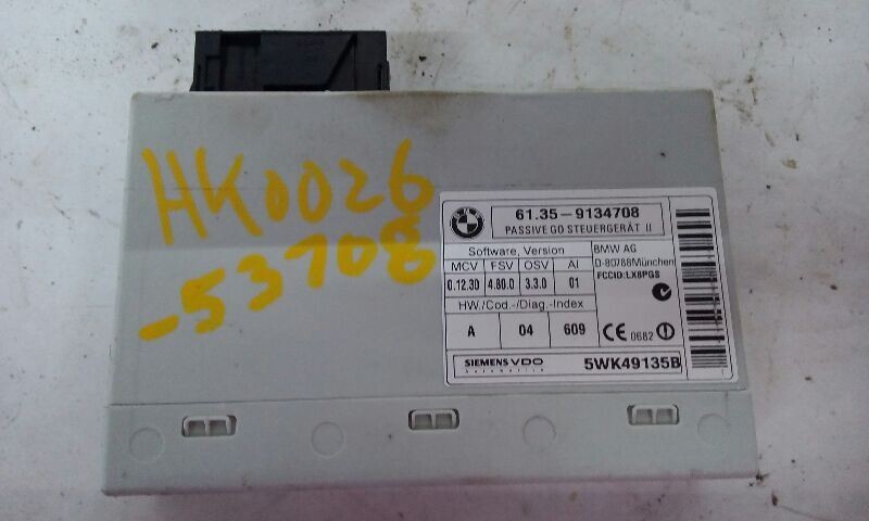 07-13 BMW 328i Chassis ECM Theft-locking Keyless Ignition