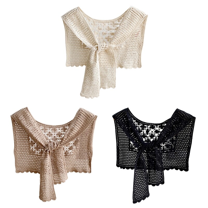 Korean Shawl Triangular Shawl Scarf Shoulder Wrap Shrug Scarf Crochet Shawl