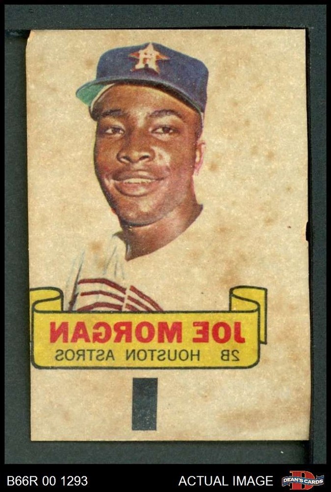1966 Topps Rub Offs  Joe Morgan  Astros HOF 1.5 - FAIR