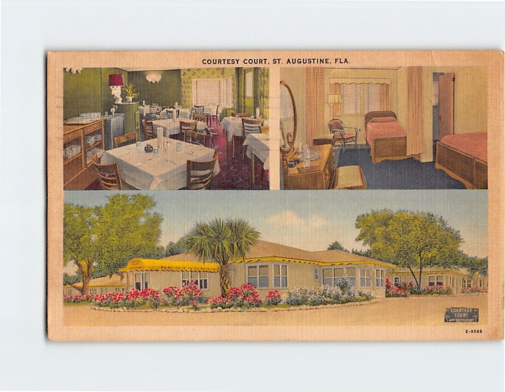 Postcard Courtesy Court St. Augustine Florida USA