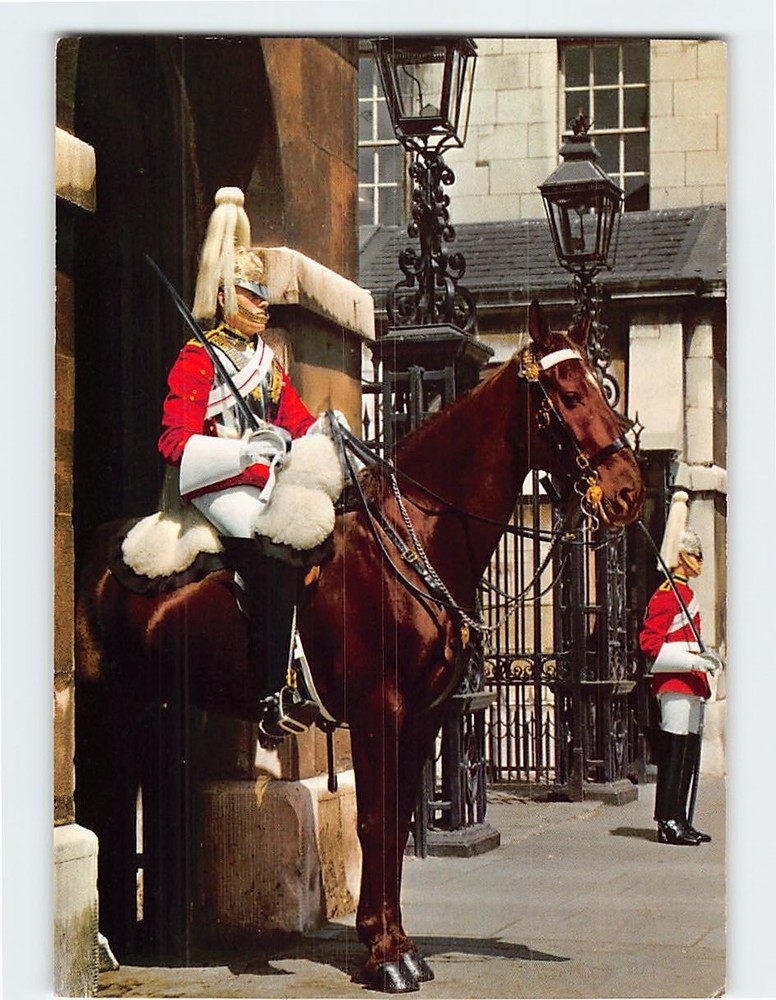 Postcard Life Guards Whitehall London England